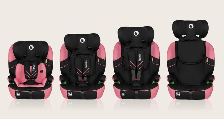 Lionelo, Levi One i-Size, scaun auto, Pink Rose, 76-150 cm