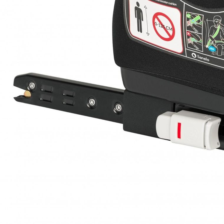 Lionelo, Luuk Fix, I-size, scaun auto, 125-150 cm, Black Carbon
