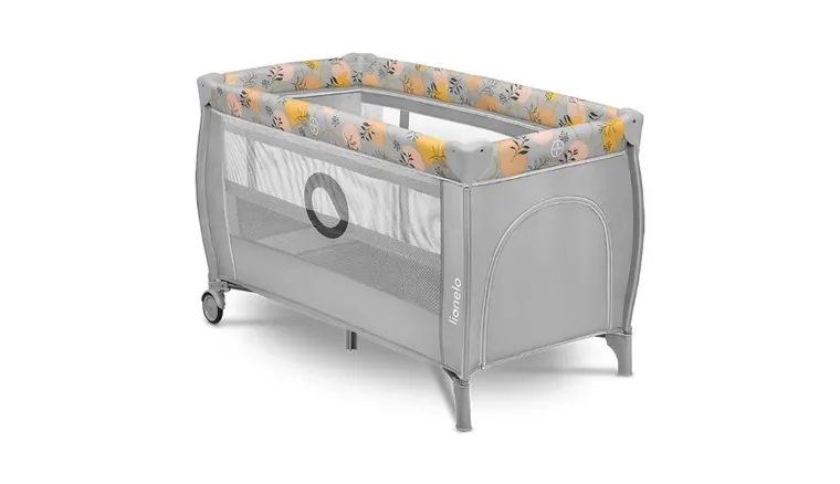 Lionelo, Stefi Plus, patut de voiaj portabil, pe doua niveluri, Pink Yellow