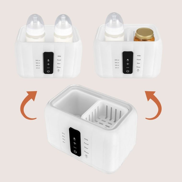 Lionelo, Thermup Double, incalzitor dublu pentru biberoane, White