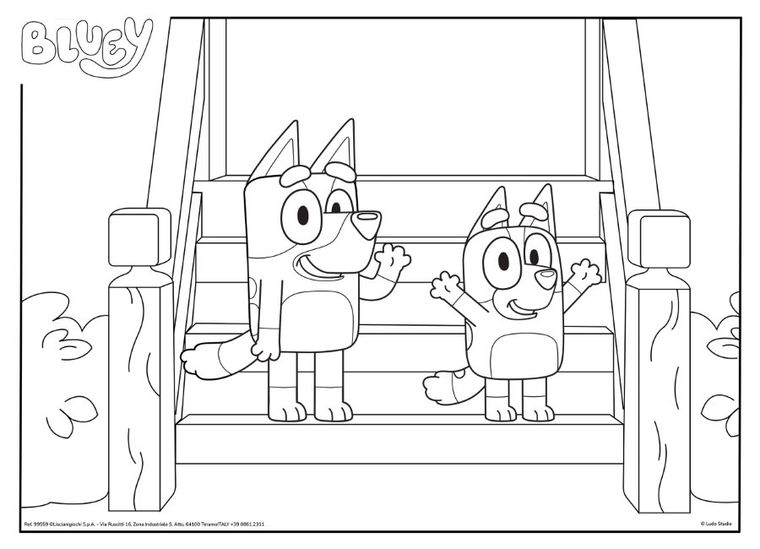 Lisciani, Bluey, puzzle cu doua fete, 24 piese