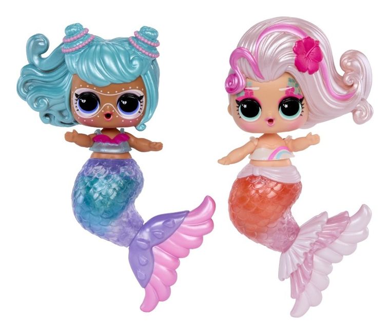 L.O.L. Surprise, Mermaids! Makeover Magic, bila surpriza cu papusa si luciu de buze, 1 buc.
