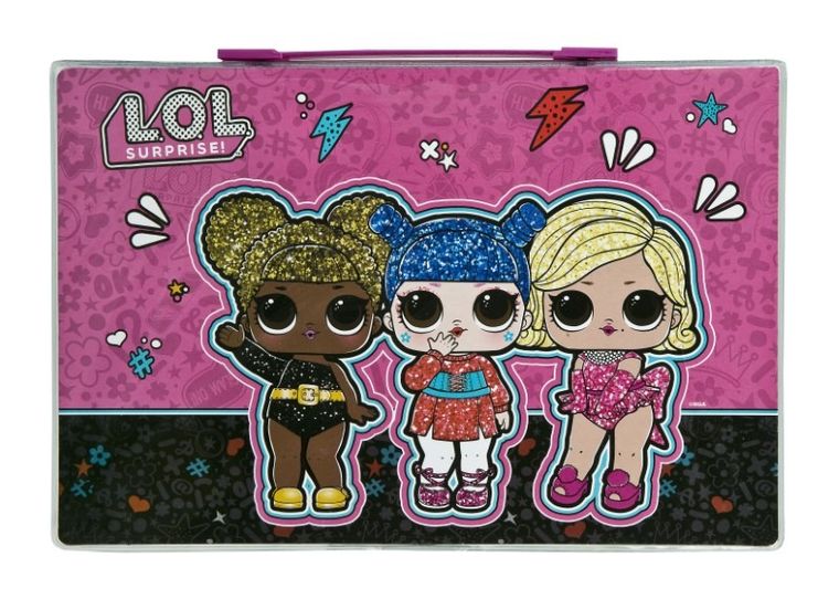 L.O.L. Surprise, set de rechizite scolare, 100 elemente