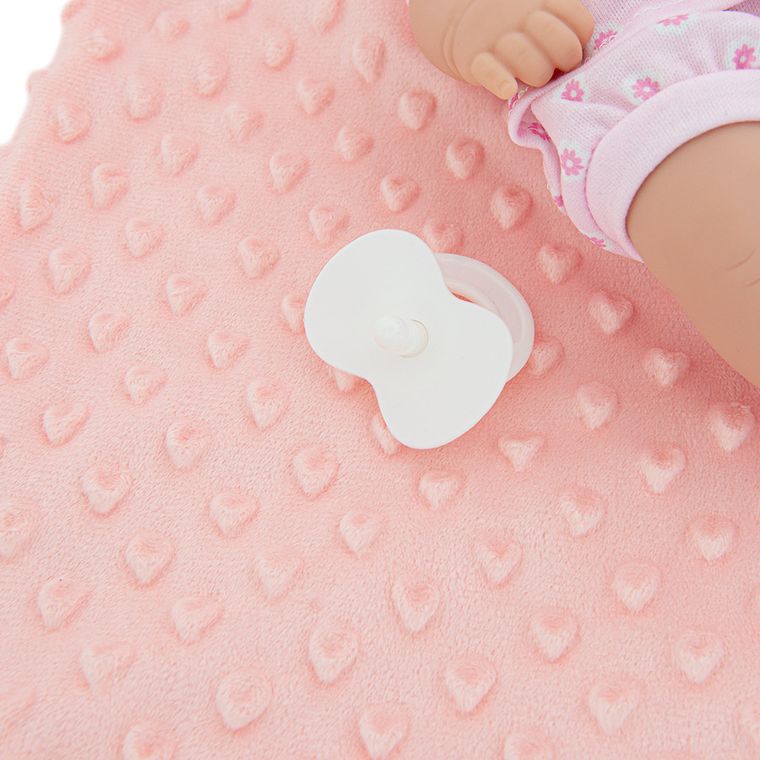 Lovely Baby, papusa bebelus, tinuta roz