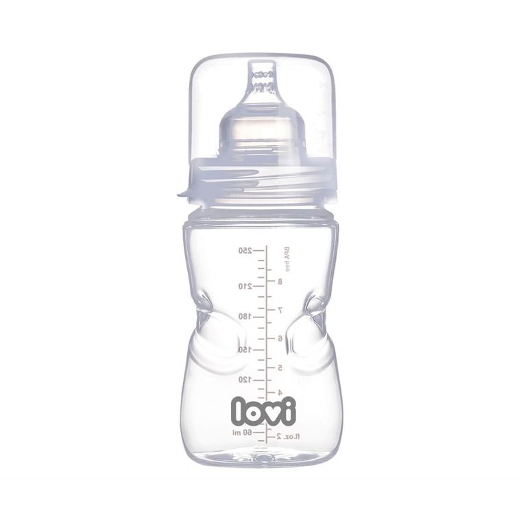 LOVI, Biberon cu autosterilizare 250 ml, 3 m+