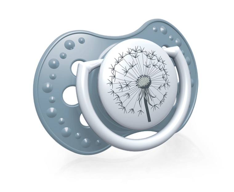 Lovi, Botanic Boy, suzeta dinamica din silicon, 3-6 luni, 2 buc.