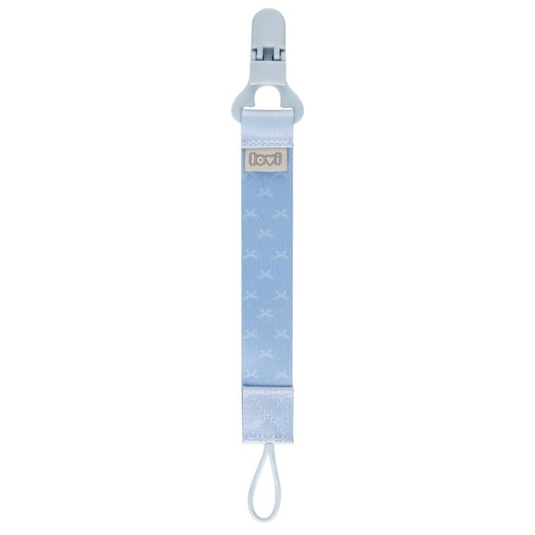 LOVI, Clips cu panglica pentru suzeta Baby Shower Boy, 0 m+