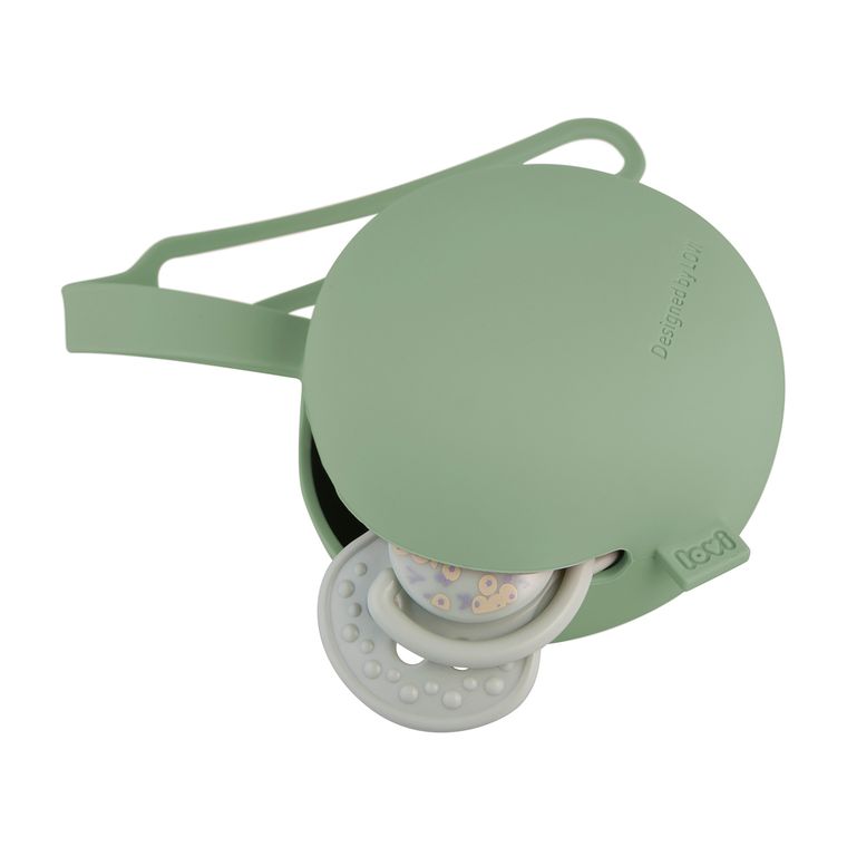 Lovi, cutie din silicon pentru suzeta, Pistachio