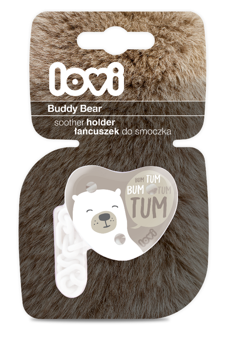 LOVI, Lant suzeta Buddy Bear, 0 m+