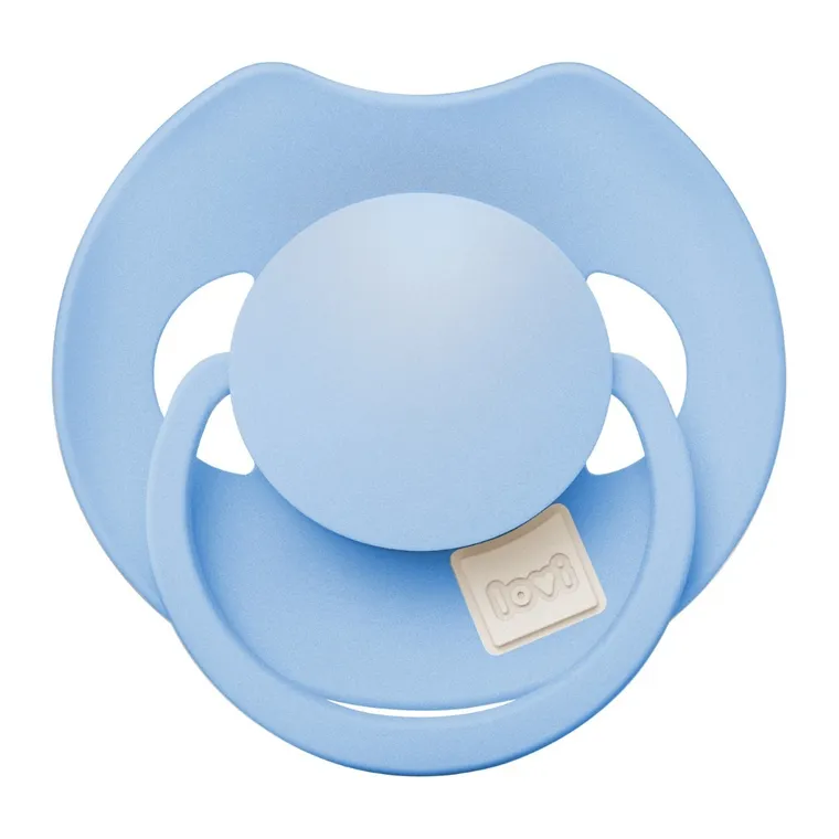 Lovi, Prime, suzeta dinamica din silicon, Frost/Glacier Cream, 0-6 luni, 2 buc.