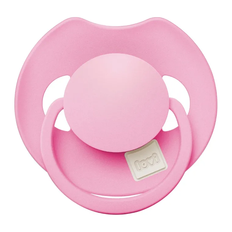 Lovi, Prime, suzeta dinamica din silicon, Peony Pink, 18 luni+, 3 buc.