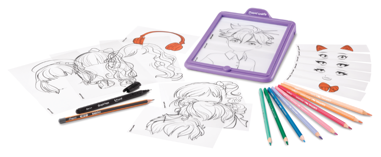 Maped Creativ, Avatar Tablet, Manga, plansa de desen iluminata