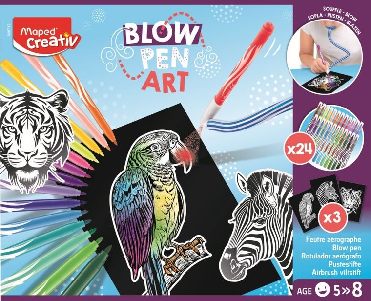 Maped Creativ, carioci cu pulverizator, 24 culori