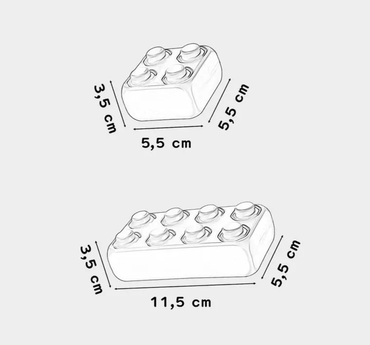 Marioinex, Junior, set de constructie, blocuri XL, 140 piese