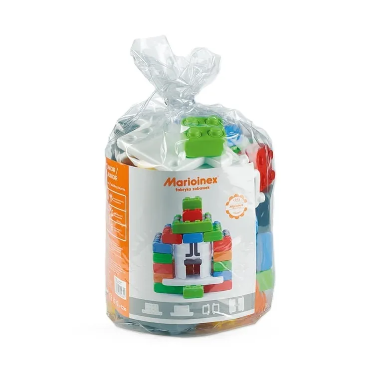 Marioinex, Junior, set de constructie, blocuri XL cu ferestre si usi, 40 piese
