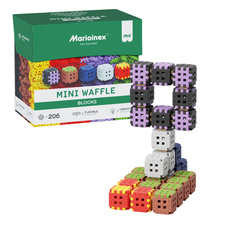 Marioinex, Mini Waffle, Blocks, set de constructie, 206 piese
