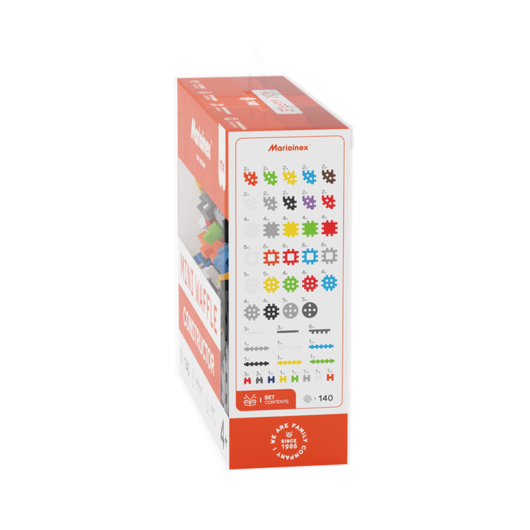 Marioinex, Mini Waffle, Constructor, set de constructie, 140 piese