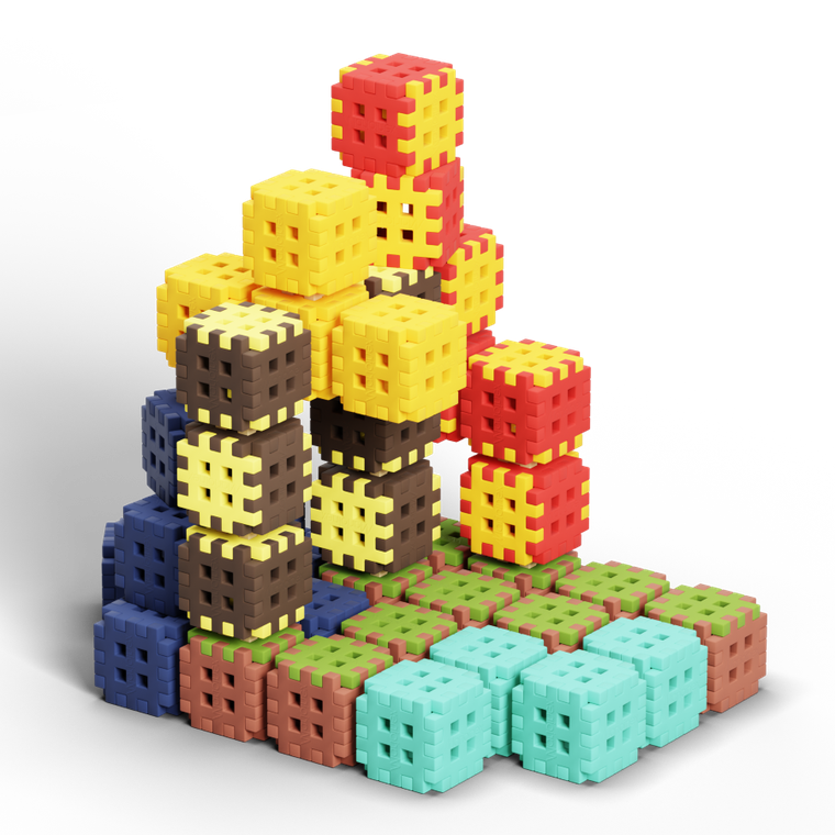Marioinex, Mini Waffle, Green Blocks, set de constructie, 302 piese