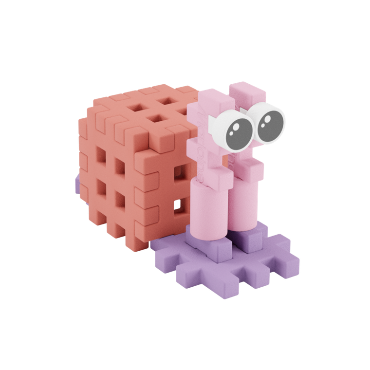 Marioinex, Mini Waffle, Pocket Pets, Melc, set de constructie, 15 piese