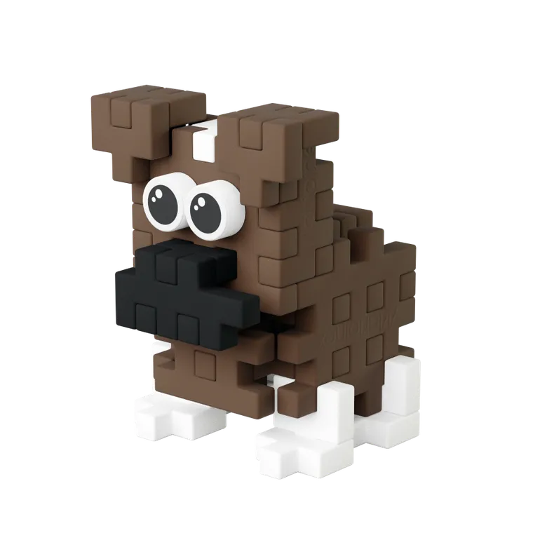 Marioinex, Mini Waffle, Pocket Pets Puppies, Boxer, set de constructie, 50 piese