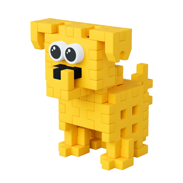 Marioinex, Mini Waffle, Pocket Pets Puppies, Golden Retriever, set de constructie, 52 piese