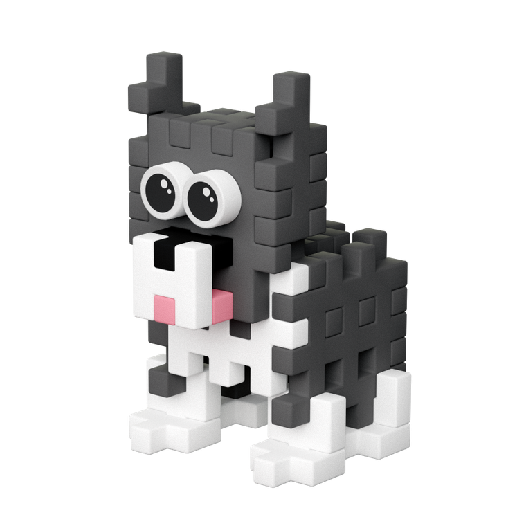 Marioinex, Mini Waffle, Pocket Pets Puppies, Husky, set de constructie, 44 piese