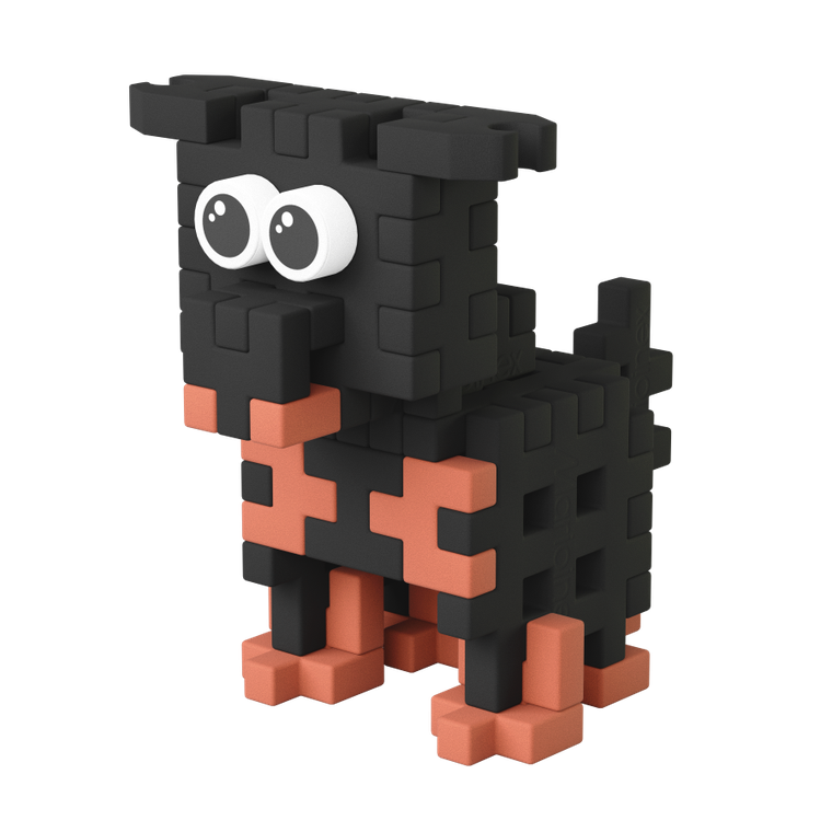 Marioinex, Mini Waffle, Pocket Pets Puppies, Rottweiler, set de constructie, 50 piese