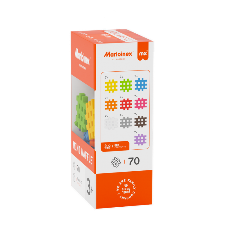 Marioinex, Mini Waffle, set de constructie, 70 piese