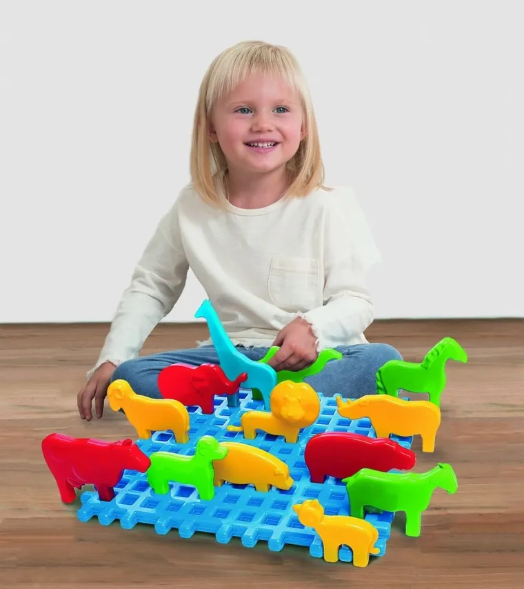Marioinex, Mini Zoo, set de constructie, 14 piese