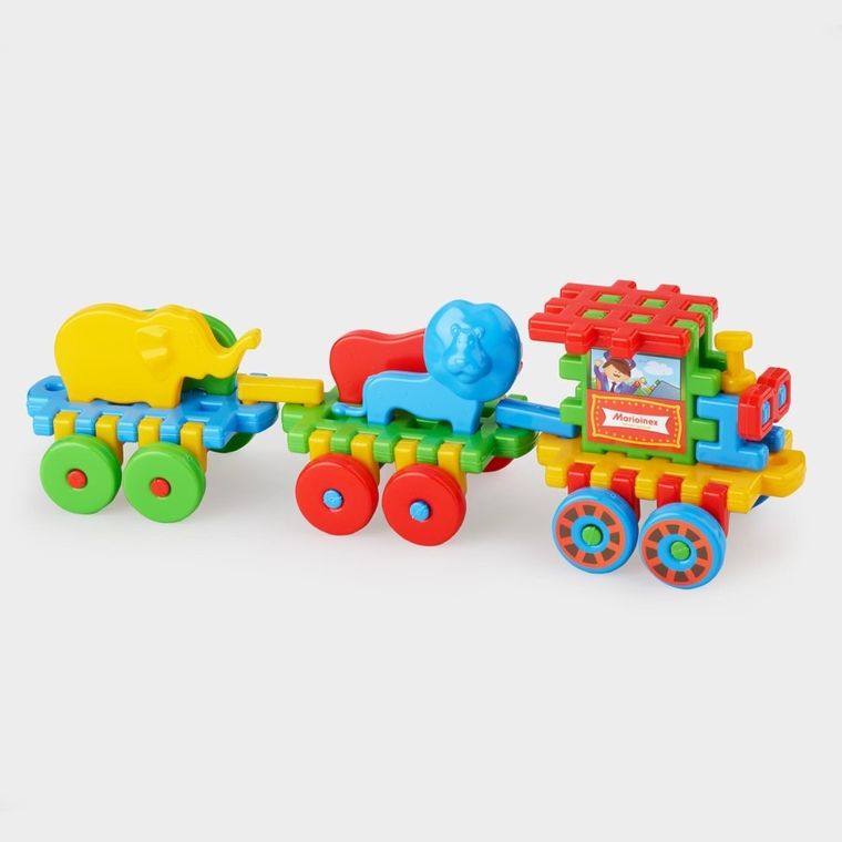 Marioinex, Waffle, Tren, set de constructie, 46 piese
