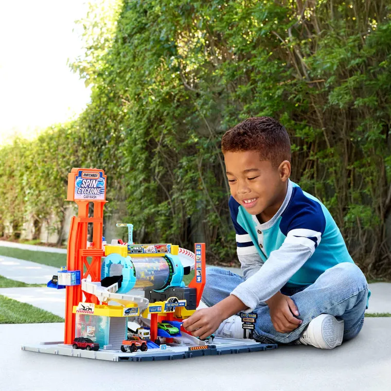 Matchbox, Spin Cyclone Car Wash, set de joaca, scara 1:64