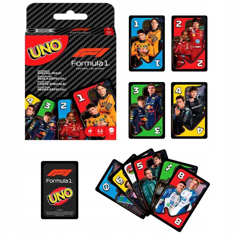 Mattel, UNO Formula 1, joc de carti
