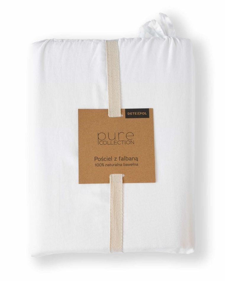 Mayamoo, set lenjerie de pat, 3 piese, alb, 160-200cm