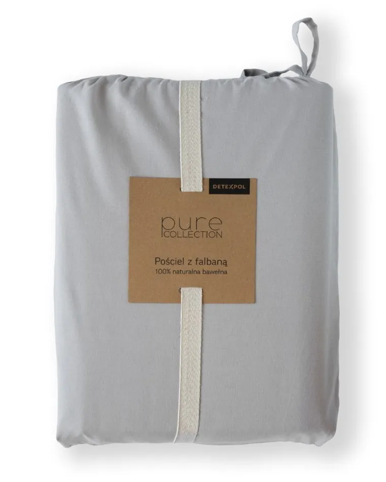 Mayamoo, set lenjerie de pat, 3 piese, gri deschis, 160-200cm