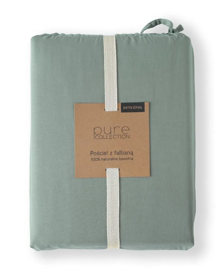 Mayamoo, set lenjerie de pat, 3 piese, menta verde, 160-200cm