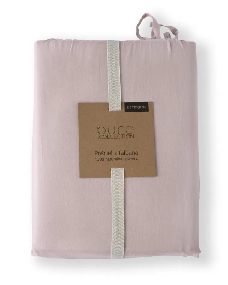 Mayamoo, set lenjerie de pat, 3 piese, roz, 160-200cm