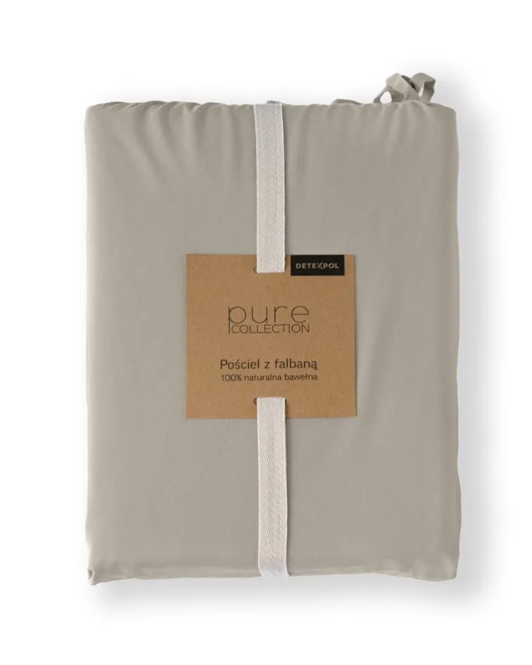 Mayamoo, set lenjerie de pat, 3 piese, taupe, 160-200cm