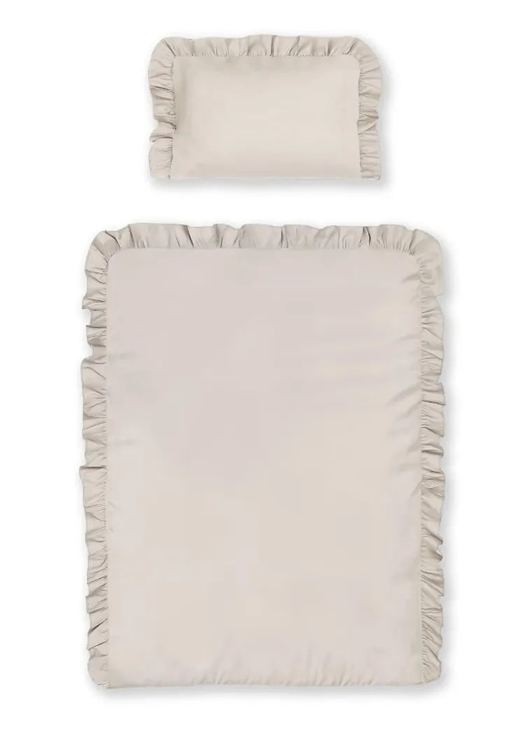 Mayamoo, set lenjerie de pat single, bej, 100-135cm