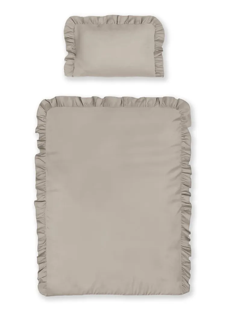 Mayamoo, set lenjerie de pat single, taupe, 90-120cm