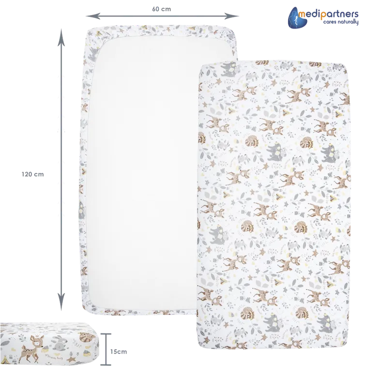 Medi Partners, Cerbii, cearceaf cu elastic, 60-120 cm