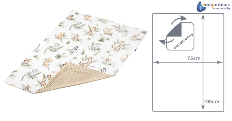 Medi Partners, Safari, patura, minky, 75-100 cm