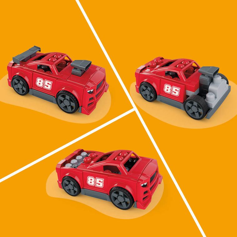 MEGA Bloks, Build & Go Race Car, set de blocuri, 26 piese