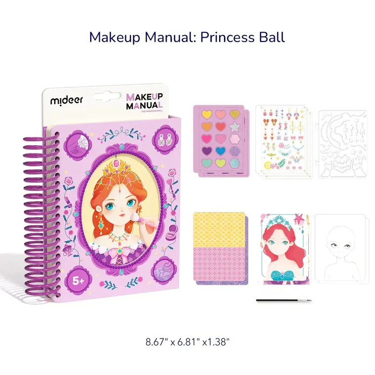 Mideer, Caietul creativ al micutei make-up artist, Printese la bal