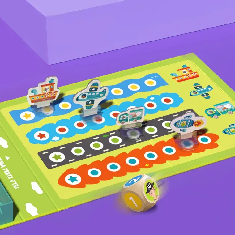 Mideer, Vehicule, joc + puzzle magnetic 2in1