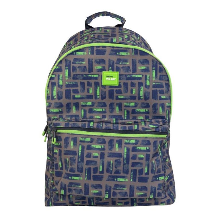 Milan, Maze, rucsac pentru scoala, maro-verde