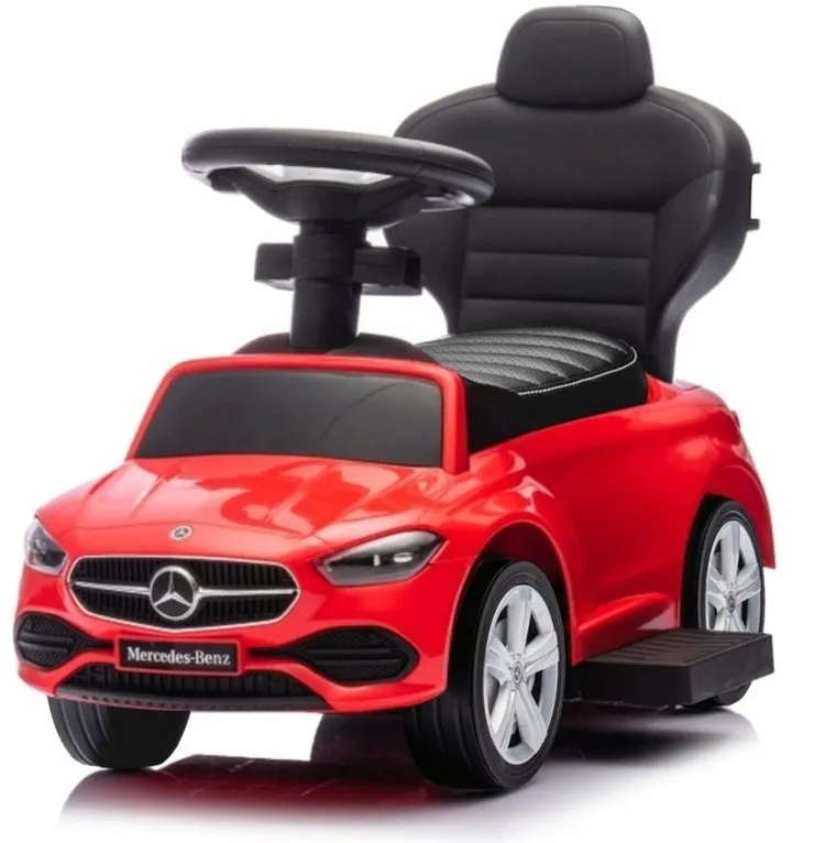 Milly Mally, Mercedes C-Class Deluxe, masinuta fara pedale cu maner, vehicul, rosu