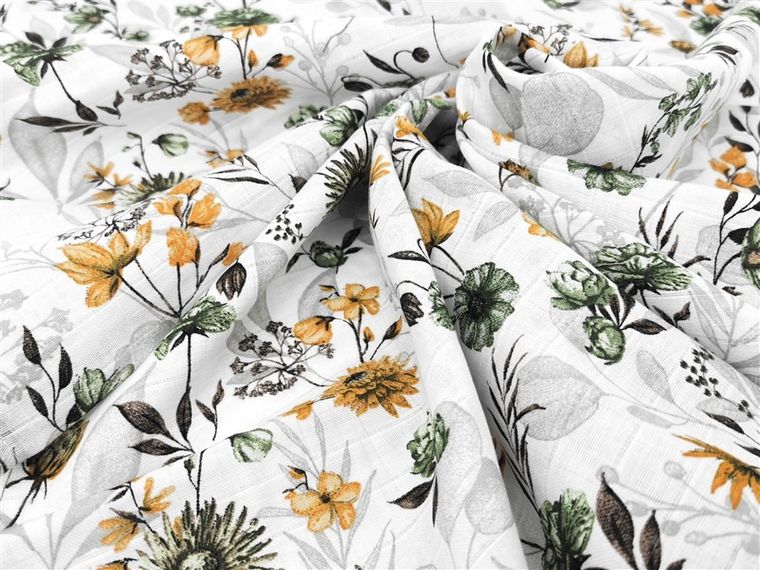 MimiNu, Duo, Botanica, scutec din muselina, 30-30 cm, 2 buc.