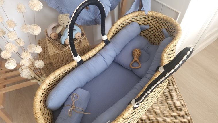 MimiNu, perna ergonomica din muselina, denim
