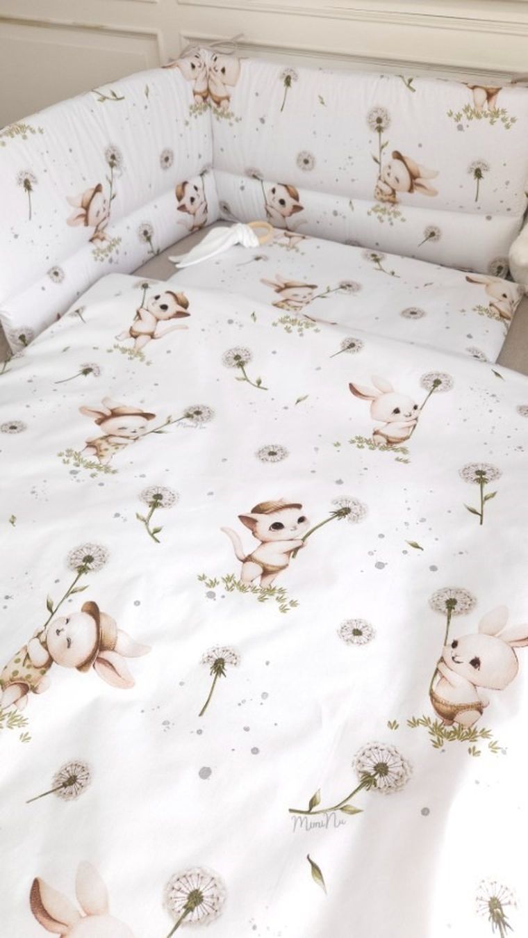 MimiNu, Pisici, set lenjerie de pat, single, 135-100 cm