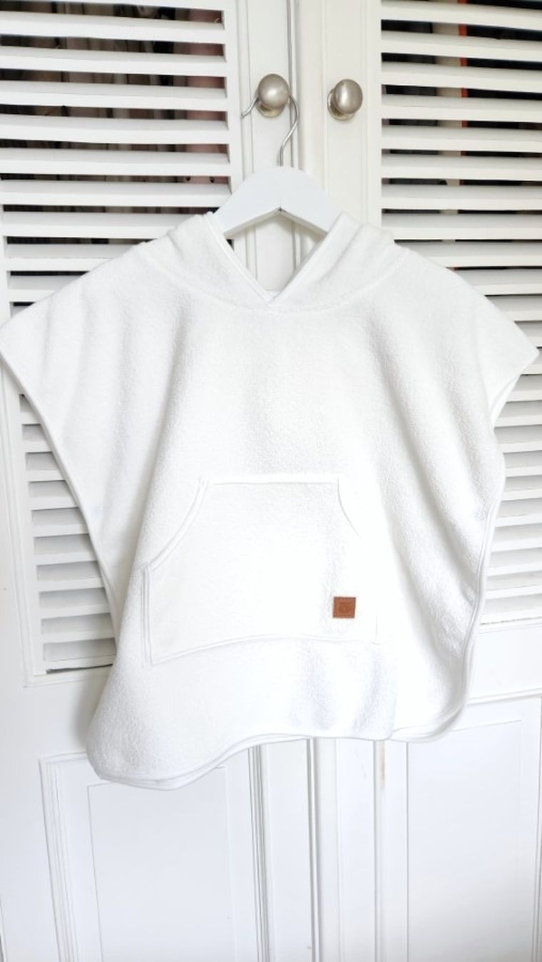 MimiNu, prosop tip poncho, culoare crem, 1-4 ani